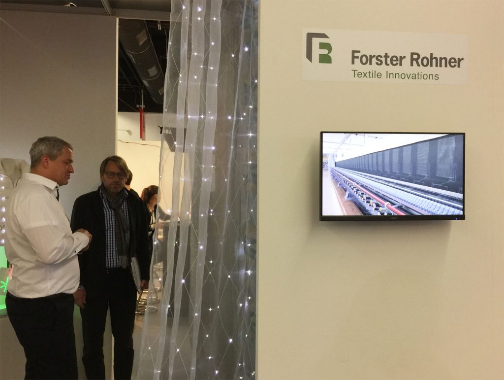 Forster Rohner Messestand während der Techtextil 2017